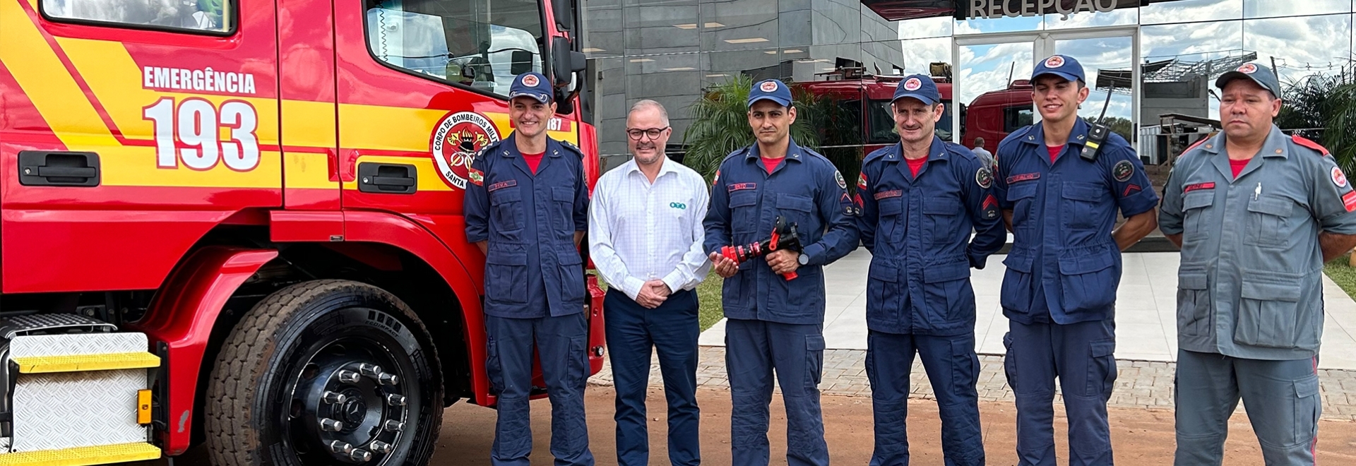 BTA apresenta plano de investimentos à Prefeitura de Xanxerê e presta homenagem ao Corpo de Bombeiros.